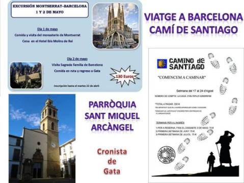 VIATGE A BARCELONA I CAMÍ DE SANTIAGO, organitzat per la parròquia
