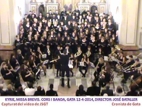 VÍDEOS DEL CONCERT DE MÚSICA SACRA DE LA BANDA I CORS A GATA ( I part )