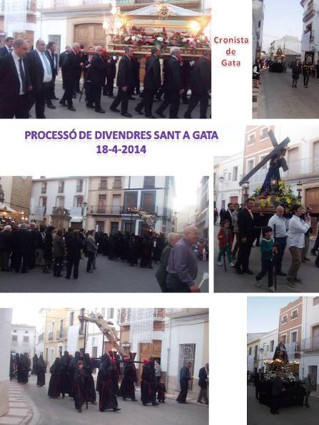 SETMANA SANTA A GATA 2014: Processó de Divendres Sant