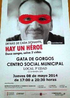 HUI, MÉS QUE MAI: EL CENTRE DE TRANSFUSSIÓ DE SANG ESTÀ BAIX MÍNIMS. ACUDEIX A DONAR SANG HUI A GATA