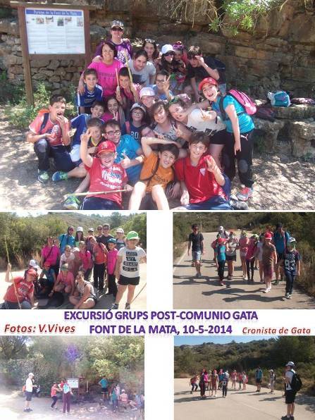 EXCURSIÓ DELS GRUPS DE POST-COMUNIÓ A LA FONT DE LA MATA
