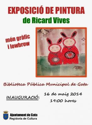 DIVENDRES 16, INAUGURACIÓ A LA BIBLIOTECA DE LEXPOSICIÓ DE PINTURA DE RICARD VIVES