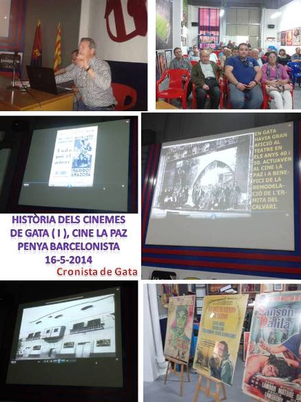 AHIR, EL CINÈFIL PACO MONCHO VA FER UNA XERRADA-COL·LOQUI SOBRE LA HISTÒRIA DELS CINEMES A GATA