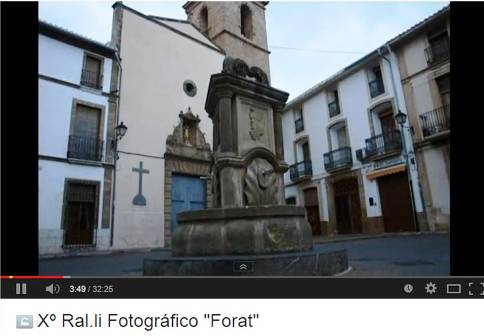 EL FOTOCLUB FORAT DE GATA MOSTRA EN VÍDEO TOTES LES FOTOGRAFIES PRESENTADES AL X RALLI FOTOGRÀFIC