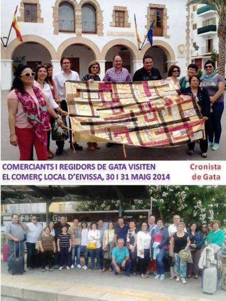 COMERCIANTS I REGIDORS DE GATA VISITEN EL COMERÇ LOCAL D'EIVISSA