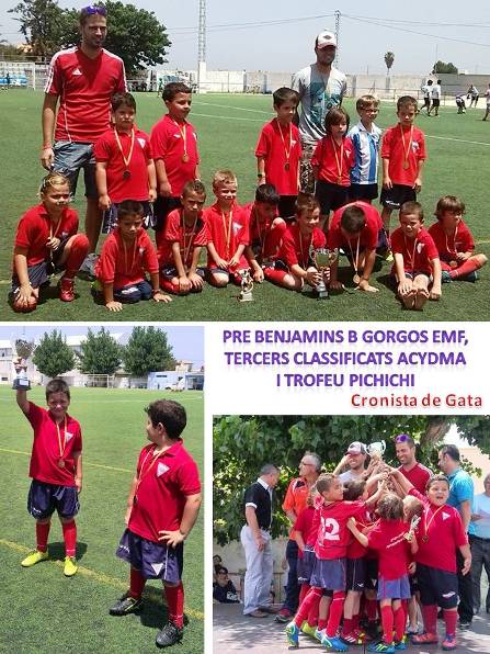 ELS PREBENJAMINS B DEL GORGOS EMF TERCERS CLASSIFICATS I PICHICHI (MÀXIM GOLEJADOR)