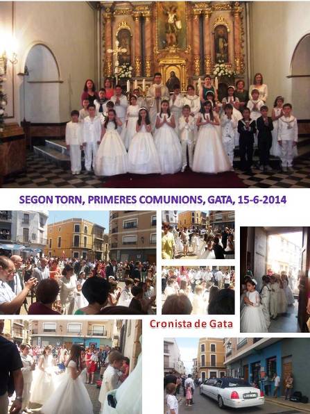 AHIR DIUMENGE, SEGON TORN DE PRIMERES COMUNIONS A GATA