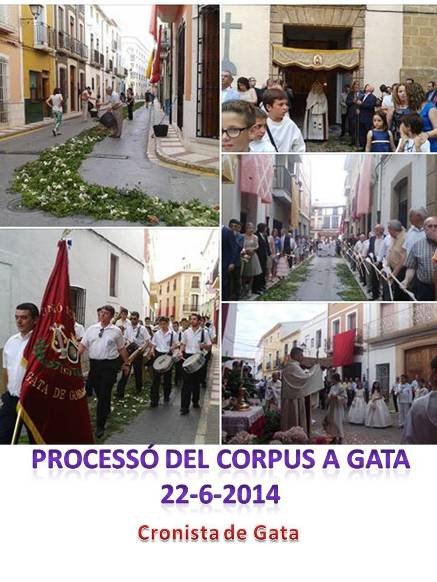AHIR PER LA VESPRADA, FESTA DEL CORPUS I PROCESSÓ PELS CARRERS DE GATA