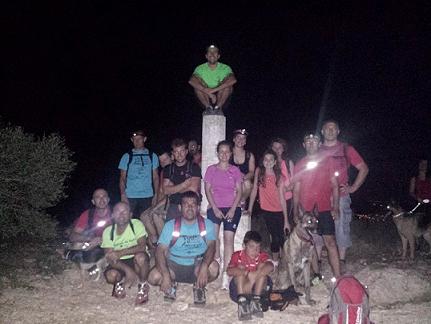 EL GRUP ESPELEO DE GATA PROVA LA RUTA DE LA MARXA NOCTURNA DE FESTES