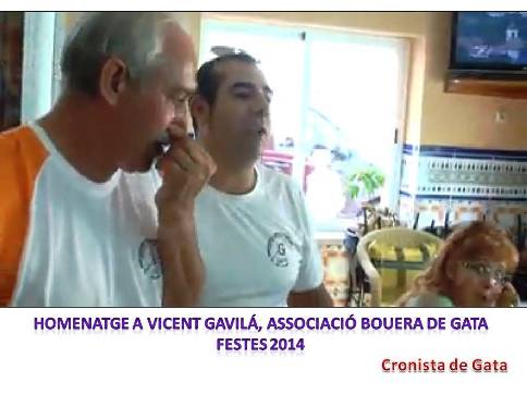 RECORDANTUN RESUM DELS BOUS I UN HOMENATGE A GAVILÀ, NOMENAT PRESIDENT D'HONOR DE L'ASSOCIACIÓ BOUERA DE GATA