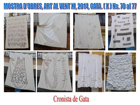 TOTES LES OBRES DE ART AL VENT XI 2014 ( X ), de la 70 a la 77.