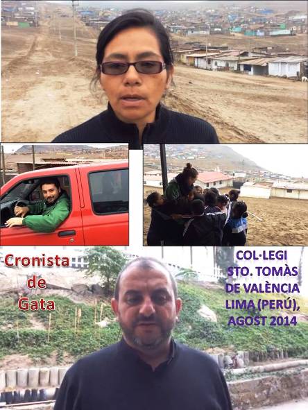 CONEGUEM, UN POC MÉS, LA TASCA EDUCATIVA DE LA MISSIÓ ON ESTÀ AL PERÚ EL RECTOR GATER VICENT FONT: col·legi Sto. Tomás de València