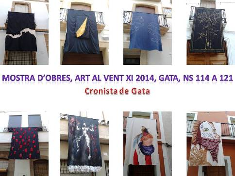 TOTES LES OBRES DE ART AL VENT XI 2014, GATA ( XV ): de la 114 a la 121