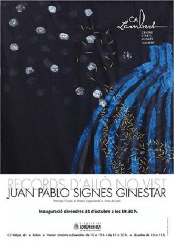 DIVENDRES 31, INAUGURA LA SEUA OBRA JUAN PABLO SIGNES A XÀBIA