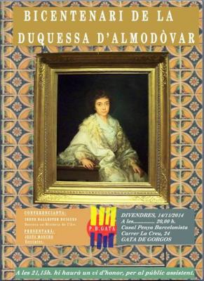 DEMÀ DIA 14, A LA PENYA BARCELONISTA, CONFERÈNCIA SOBRE LA DUQUESSA D'ALMODÒVAR