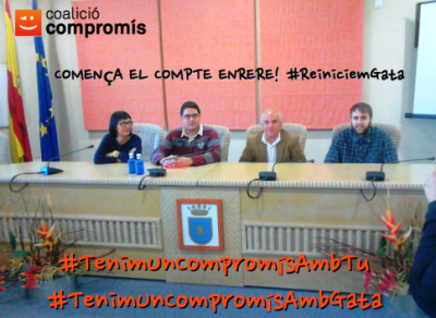 COMPROMÍS PER GATA COMENÇA LA SEUA CAMPANYA PRE-ELECTORAL PER A MAIG