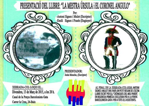 DIVENDRES 13, XERRADA-COL·LOQUI A LA PENYA BARCELONISTA DE GATA