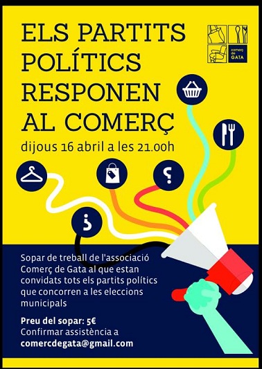 XERRADES, PRESENTACIONS, COMERÇ LOCALactes pròxims a Gata