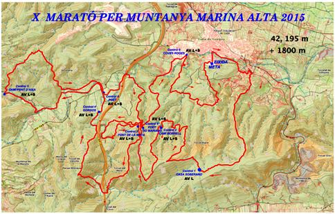 CONEGUEU JA TOT EL RECORREGUT DE LA X MARATÓ PER MUNTANYA 2015 DE GATA