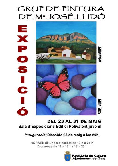 EL GRUP DE PINTURA DE MARÍA JOSÉ LLIDÓ EXPOSA A L'EDIFICI POLIVALENT (del 23 al 31 de maig)
