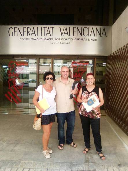 REGIDORS DE GATA VISITEN LA DIRECCIÓ TERRITORIAL D'ALACANT