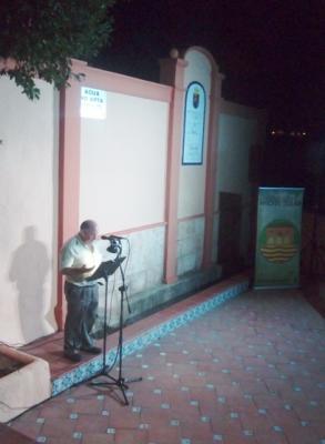 PARTICIPACIÓ AMB UNA POESIA SOBRE EL RIURAU A LA FONT DE L'HORTA (Teulada)