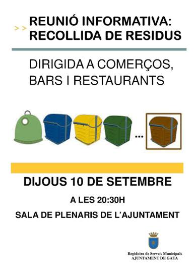 GATA: REUNIÓ INFORMATIVA SOBRE RECOLLIDA DE RESIDUS