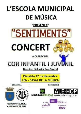DEMÀ DIA 12: PRESENTACIÓ DELS CORS INFANTIL I JUVENIL DE L'ESCOLA MUNICIPAL DE MÚSICA DE GATA