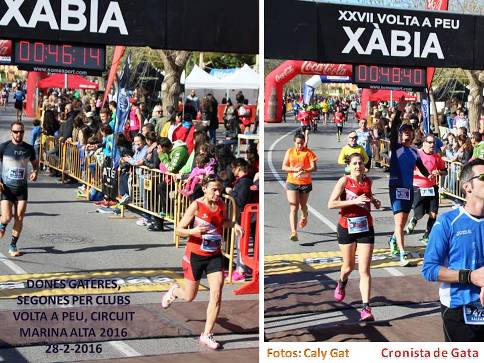 LES ATLETES DE GATA, SEGONES EN EL CIRCUIT A PEU (nova modalitat de les curses de la Marina Alta)