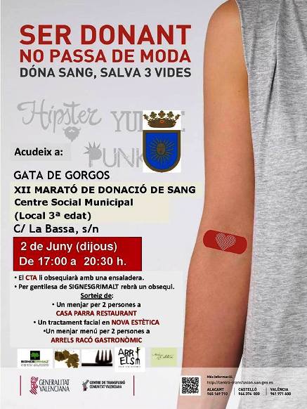 COMENÇA EL MARATÓ DE DONACIÓ DE SANG A GATA