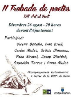 CAP DE SETMANA A GATA: Poesies, futbol, FIGA 2016i seguim amb ART AL VENT