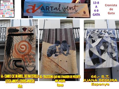 MIRADES URBANES: RECORREGUT PER ART AL VENT 2016 (Obres de Ameyal, Ana Vaquer (Gata) i Segura, 64 a 66) Tercera de les MIRADES URBANES, tre