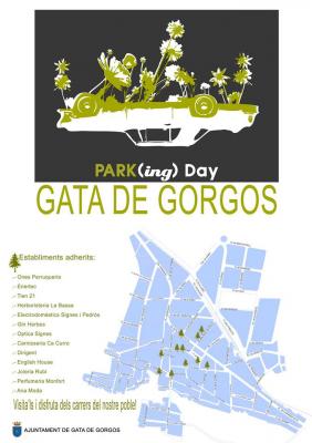 GATA: HUI DIVENDRES 16 ÉS EL DIA SENSE COTXES, DE ZONA VERDA I PER ALS COMERÇOS (PARK(ING)DAY)