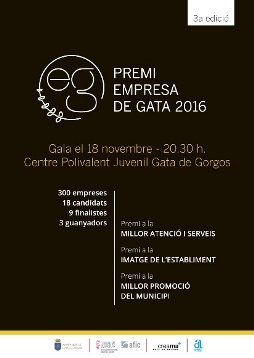 DEMÀ DIVENDRES 18, GALA DELS III PREMIS EMPRESES GATA 2016