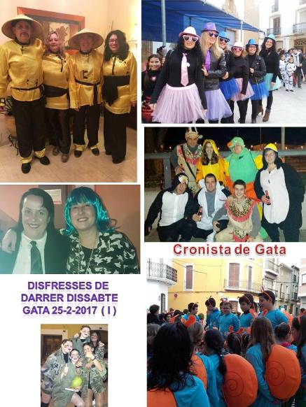 DISFRESSES I MÉS DISFRESSESDARRER DISSABTE DE CARNESTOLTES A GATA ( I )