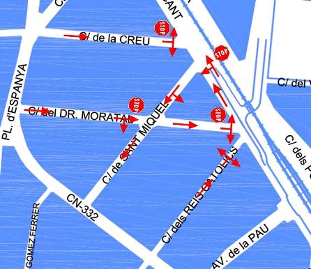 TRÀFIC A GATA: CANVIS A LA ZONA DE LAVENIDA I A LA CARRETERA