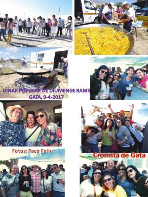 NOMBROSA PARTICIPACIÓ DE LA GENT GATERA AL DINAR POPULAR (Gata, Diumenge Rams)