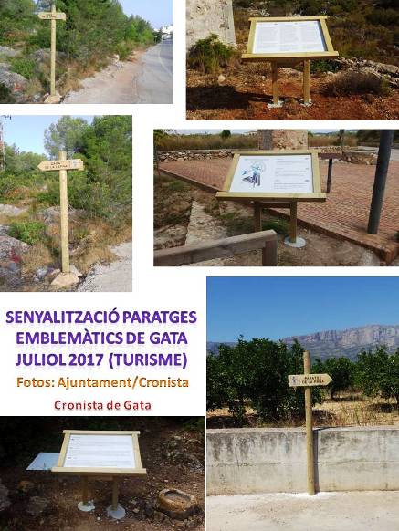TURISME SENYALITZA I INFORMA ELS PARATGES MÉS EMBLEMÀTICS DE GATA