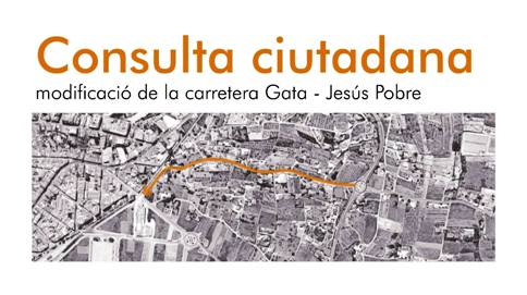 GATA, CONSULTA CIUTADANA PER LA MODIFICACIÓ DE LA CARRETERA DE JESÚS POBRE: 301 VOTANTS (68,72%) DE 438 VOLEN QUE TORNE ALS DOS SENTITS