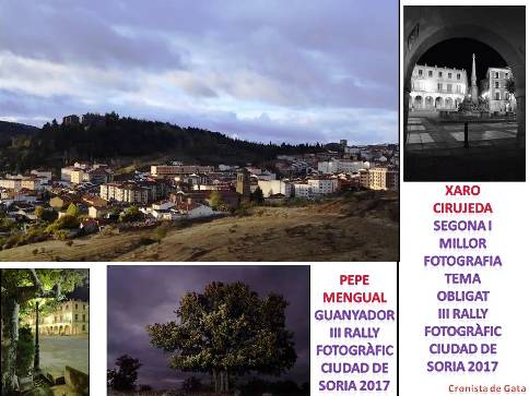PEPE MENGUAL GUANYA EL III RALLY FOTOGRÀFIC CIUDAD DE SORIA. Xaro Cirujeda, segona i millor foto de tema obligat