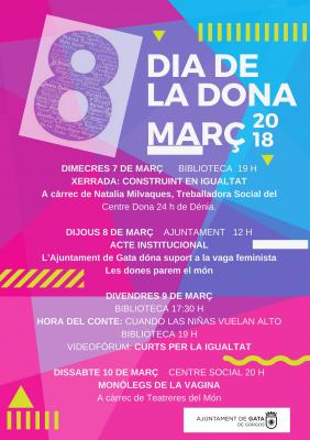GATA COMMEMORA EL MES DE LA DONA AMB NOMBROSES ACTIVITATS, MARÇ 2018