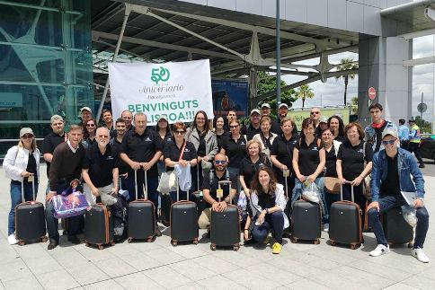 TREBALLADORS I TREBALLADORES DE SIGNES GRIMALT, S.A. CELEBREN EL 50 ANIVERSARI DE LEMPRESA GATERA AMB UN VIATGE A LISBOA