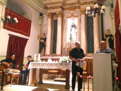 ANTONIO MONFORT I EL CRONISTA DE GATA MIGUEL VIVES PARTICIPEN EN LA XI NIT POÈTICA VICENTINA DE TEULADA