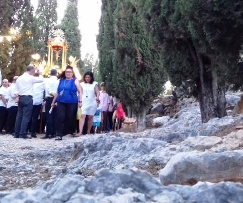 AHIR, DIJOUS 26, PRIMER DIA DE LES FESTES A GATA: BAIXADA DEL PATRÓ, EL SANTÍSSIM CRIST