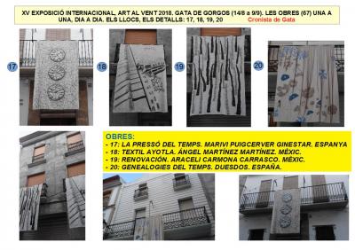 MIRADES URBANES: XV ART AL VENT GATA 2018: LES OBRES, UNA A UNA (17, 18, 19, 20)