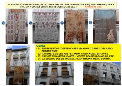 XV ART AL VENT GATA 2018: LES OBRES, UNA A UNA (21, 22, 23, 24)