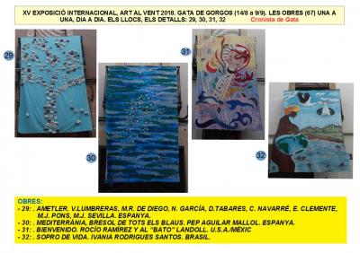 MIRADES URBANES: XV ART AL VENT GATA 18: OBRES, UNA A UNA (29, 30, 31, 32)