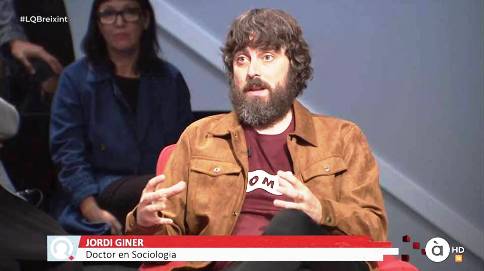 EL GATER JORDI GINER MONFORT, DOCTOR EN SOCIOLOGIA I ANTROPOLOGIA, PARTICIPA EN À PUNT SOBRE EL BREXIT