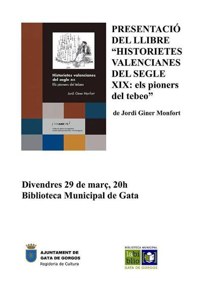 AQUESTA VESPRADA, JORDI GINER PRESENTA EL SEU DARRER LLIBRE HISTORIETES VALENCIANES