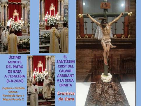 GATA, 7 AGOST: NOFESTES (Covid-19), EL SANTÍSSIM CRIST JA ESTÀ A LA SEUA ERMITA